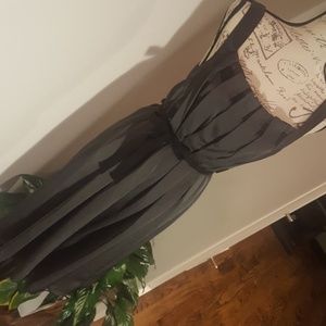 Grey and black dress